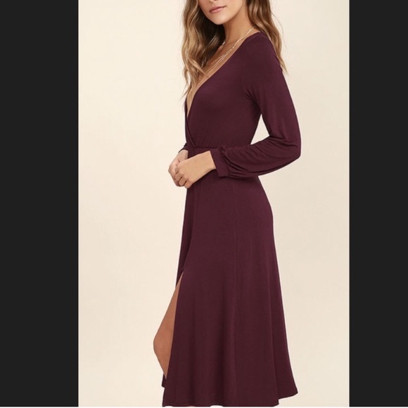 LuLus- Woman’s Right For Me Long Sleeve Dress - Picture 2 of 3